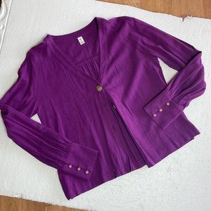 BP sweater cardigan, 3 button front & sleeves, new